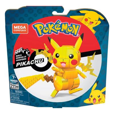 Pokémon Kit de Construcción Mega Construx Wonder Builders Pikachu 10 cm