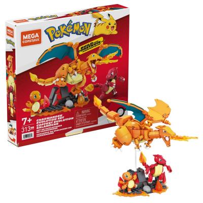 Pokémon Kit de Construcción Mega Construx Set de Evoluciones de Charmander