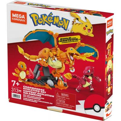Pokémon Kit de Construcción Mega Construx Set de Evoluciones de Charmander