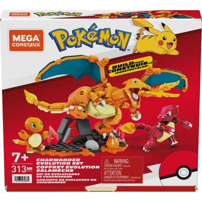 Pokémon Kit de Construcción Mega Construx Set de Evoluciones de Charmander