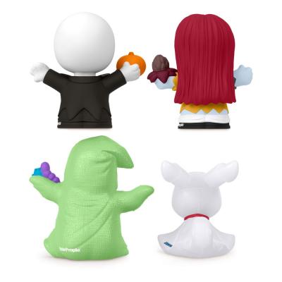 Pesadilla antes de Navidad Pack de 4 Minifiguras Fisher-Price Little People Collector 7 cm