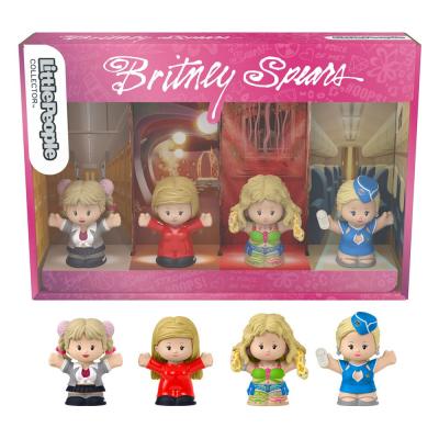 Britney Spears Pack de 4 Minifiguras Fisher-Price Little People Collector 7 cm