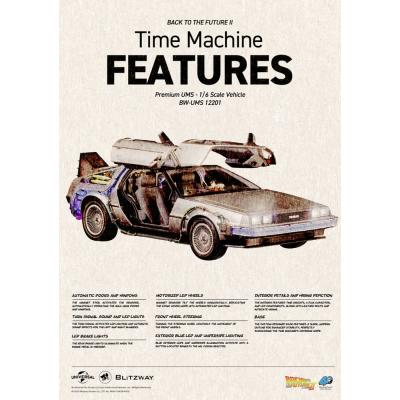 Regreso al Futuro II Vehículo 1/6 Time Machine 74 cm