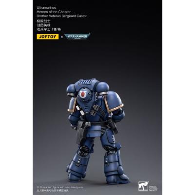 Warhammer 40k Figura 1/18 Ultramarines Heroes of the Chapter Brother Veteran Sergeant Castor 12 cm