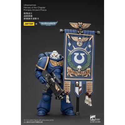 Warhammer 40k Figura 1/18 Ultramarines Heroes of the Chapter Primaris Ancient Posca 20 cm