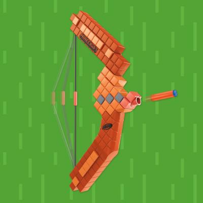 Minecraft NERF Arco Lanzadardos