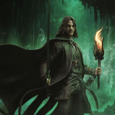 El Señor de los Anillos Estatua 1/10 Art Scale Aragorn Unleashed 31 cm