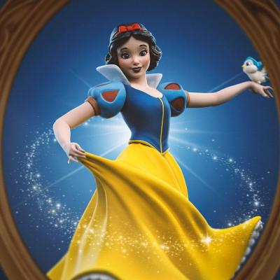 Snow White and the Seven Dwarfs Estatua 1/10 Art Scale Snow White and Dopey 21 cm