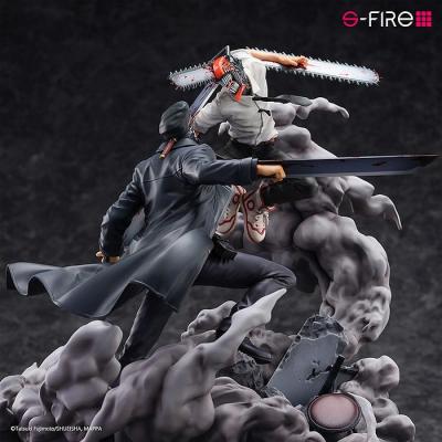 Chainsaw Man Estatua Super Situation Figure Chainsaw Man vs. Samurai Sword 26 cm