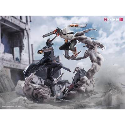 Chainsaw Man Estatua Super Situation Figure Chainsaw Man vs. Samurai Sword 26 cm