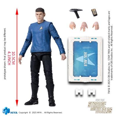 Star Trek Strange New Worlds Figura 1/18 Exquisite Mini Series Spock 11 cm