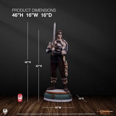 Conan el Bárbaro Estatua Elite Series 1/2 Conan Warpaint Edition 116 cm