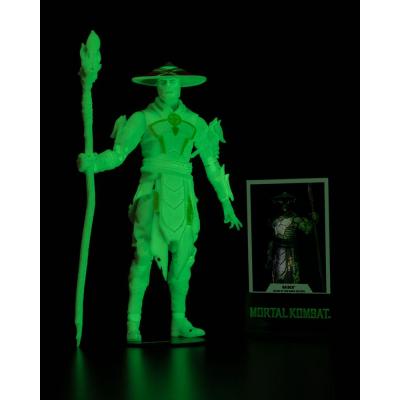 Mortal Kombat Figura Glow in the Dark Edition Raiden (Gold Label) 18 cm