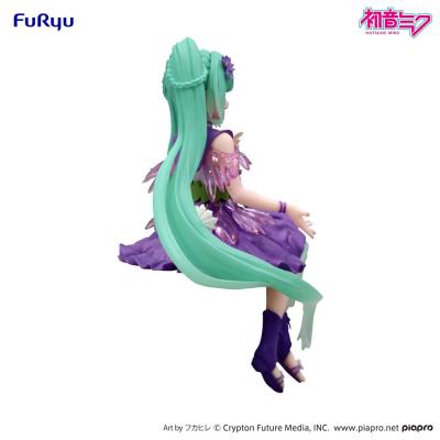 Hatsune Miku Estatua PVC Noodle Stopper Flower Fairy Cosmos Purple Color Ver. 14 cm