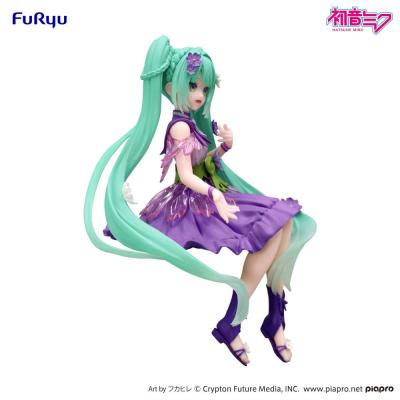 Hatsune Miku Estatua PVC Noodle Stopper Flower Fairy Cosmos Purple Color Ver. 14 cm