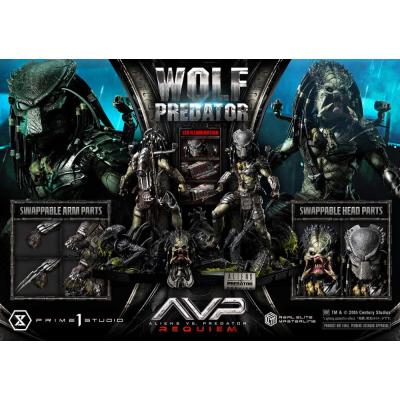 Alien vs. Predator Estatua Real Elite Masterline Series 1/3 Requiem Wolf Predator 95 cm
