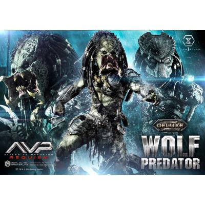 Alien vs. Predator Estatua Real Elite Masterline Series 1/3 Requiem Wolf Predator Deluxe Ver. 95 cm