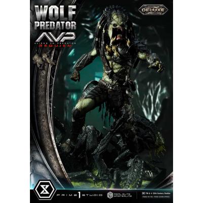 Alien vs. Predator Estatua Real Elite Masterline Series 1/3 Requiem Wolf Predator Deluxe Ver. 95 cm
