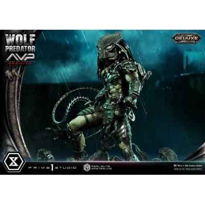 Alien vs. Predator Estatua Real Elite Masterline Series 1/3 Requiem Wolf Predator Deluxe Ver. 95 cm