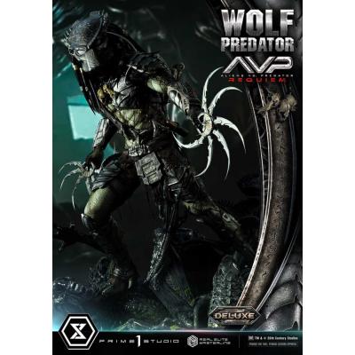 Alien vs. Predator Estatua Real Elite Masterline Series 1/3 Requiem Wolf Predator Deluxe Ver. 95 cm