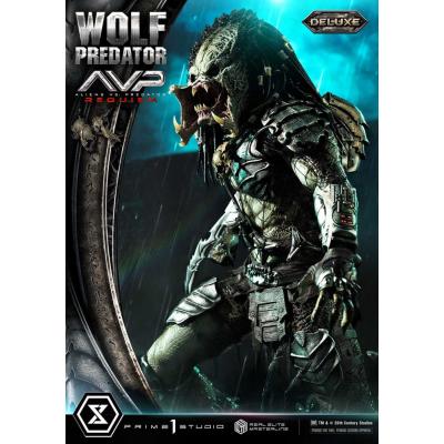 Alien vs. Predator Estatua Real Elite Masterline Series 1/3 Requiem Wolf Predator Deluxe Ver. 95 cm