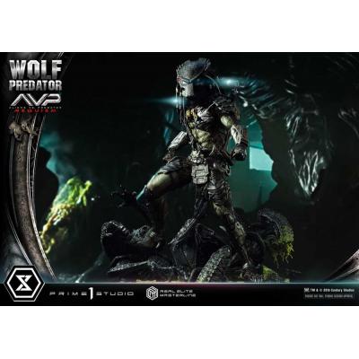 Alien vs. Predator Estatua Real Elite Masterline Series 1/3 Requiem Wolf Predator Deluxe Ver. 95 cm