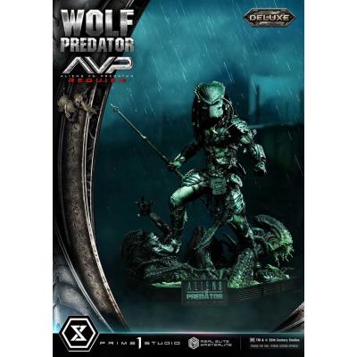 Alien vs. Predator Estatua Real Elite Masterline Series 1/3 Requiem Wolf Predator Deluxe Ver. 95 cm
