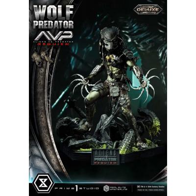 Alien vs. Predator Estatua Real Elite Masterline Series 1/3 Requiem Wolf Predator Deluxe Ver. 95 cm
