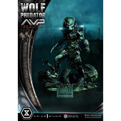 Alien vs. Predator Estatua Real Elite Masterline Series 1/3 Requiem Wolf Predator Deluxe Ver. 95 cm