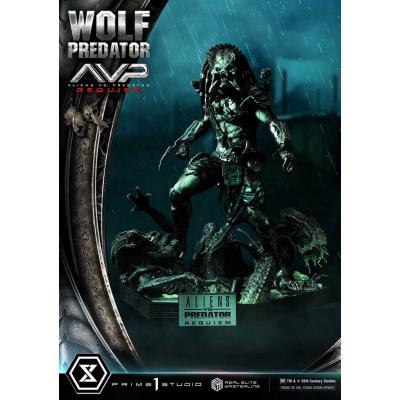 Alien vs. Predator Estatua Real Elite Masterline Series 1/3 Requiem Wolf Predator Deluxe Ver. 95 cm