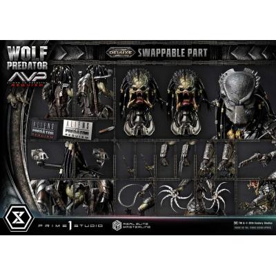 Alien vs. Predator Estatua Real Elite Masterline Series 1/3 Requiem Wolf Predator Deluxe Ver. 95 cm