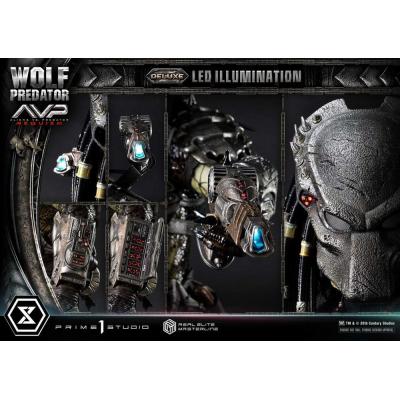 Alien vs. Predator Estatua Real Elite Masterline Series 1/3 Requiem Wolf Predator Deluxe Ver. 95 cm