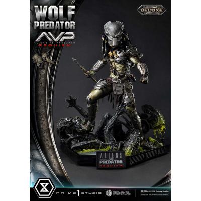 Alien vs. Predator Estatua Real Elite Masterline Series 1/3 Requiem Wolf Predator Deluxe Ver. 95 cm