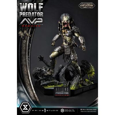 Alien vs. Predator Estatua Real Elite Masterline Series 1/3 Requiem Wolf Predator Deluxe Ver. 95 cm