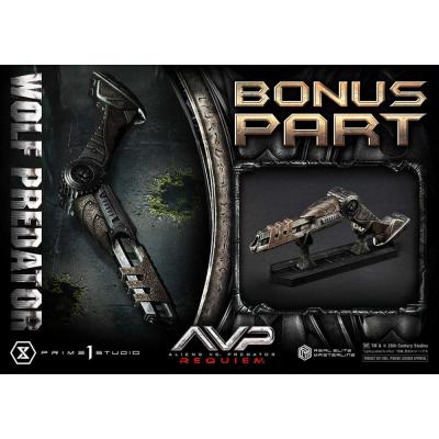 Alien vs. Predator Estatua Real Elite Masterline Series 1/3 Requiem Wolf Predator Deluxe Bonus Ver. 95 cm