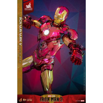 Iron Man Figura Movie Masterpiece Diecast 1/6 Iron Man Mark VI (Fractal Armor) Hot Toys Exclusive 33 cm