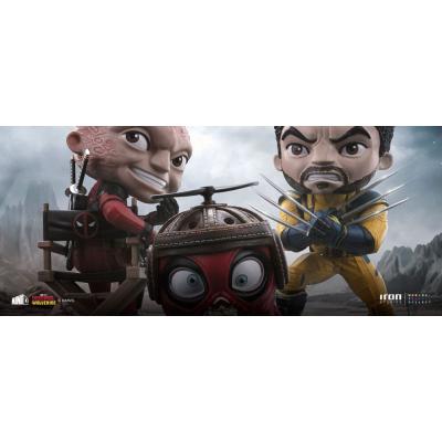 Deadpool & Wolverine Minifigura Mini Co. PVC Deadpool and Wolverine set Unmasked 14 cm