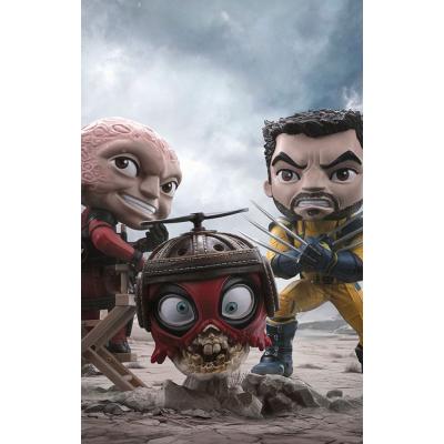 Deadpool & Wolverine Minifigura Mini Co. PVC Deadpool and Wolverine set Unmasked 14 cm