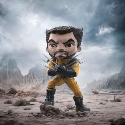 Deadpool & Wolverine Minifigura Mini Co. PVC Wolverine Unmasked 14 cm