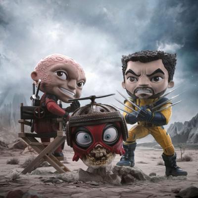 Deadpool & Wolverine Minifigura Mini Co. PVC Wolverine Unmasked 14 cm