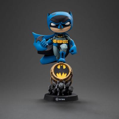 Batman Minifigura Mini Co. PVC Batman on Bat-Signal (Blue Variant) 15 cm