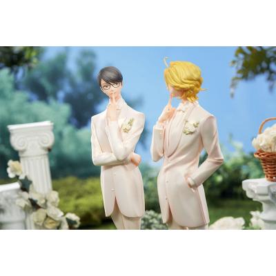 Doukyusei Pack de 2 Estatuas PVC 1/7 Hikaru Kusakabe & Licht Sajo: Wedding Ver. 24 cm