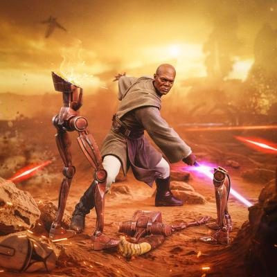 Star Wars Estatua 1/10 Art Scale Mace Windu 18 cm