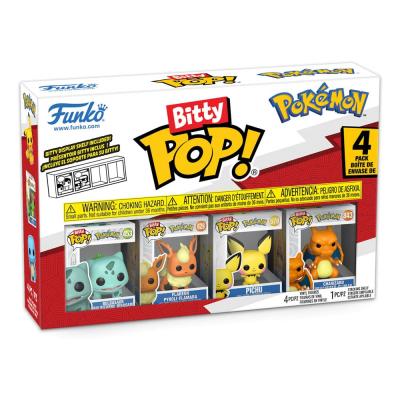 Pokémon Pack de 4 Figuras Bitty POP! Vinyl Series 3 2 cm