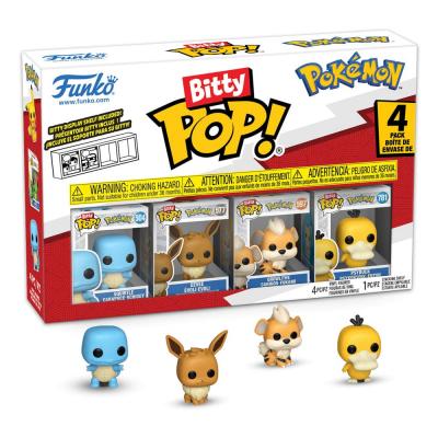 Pokémon Pack de 4 Figuras Bitty POP! Vinyl Series 4 2 cm