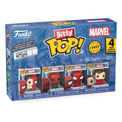 Spider-Man Pack de 4 Figuras Bitty POP! Vinyl Series 4 2 cm