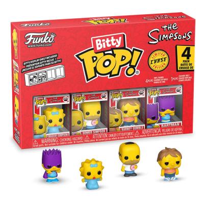 Los Simpson Pack de 4 Figuras Bitty POP! Vinyl Series 3 2 cm