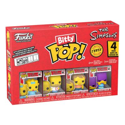 Los Simpson Pack de 4 Figuras Bitty POP! Vinyl Series 3 2 cm
