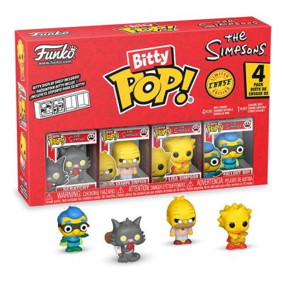 Los Simpson Pack de 4 Figuras Bitty POP! Vinyl Series 4 2 cm