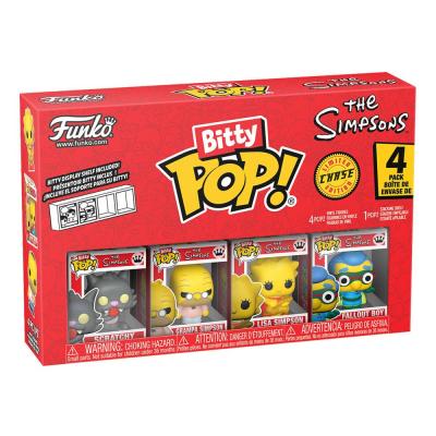 Los Simpson Pack de 4 Figuras Bitty POP! Vinyl Series 4 2 cm
